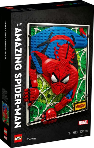 LEGO 31209 THE AMAZING SPIDERM COSTRUZIONI QUADRO